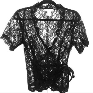 Sexy Lace Wrap Top
